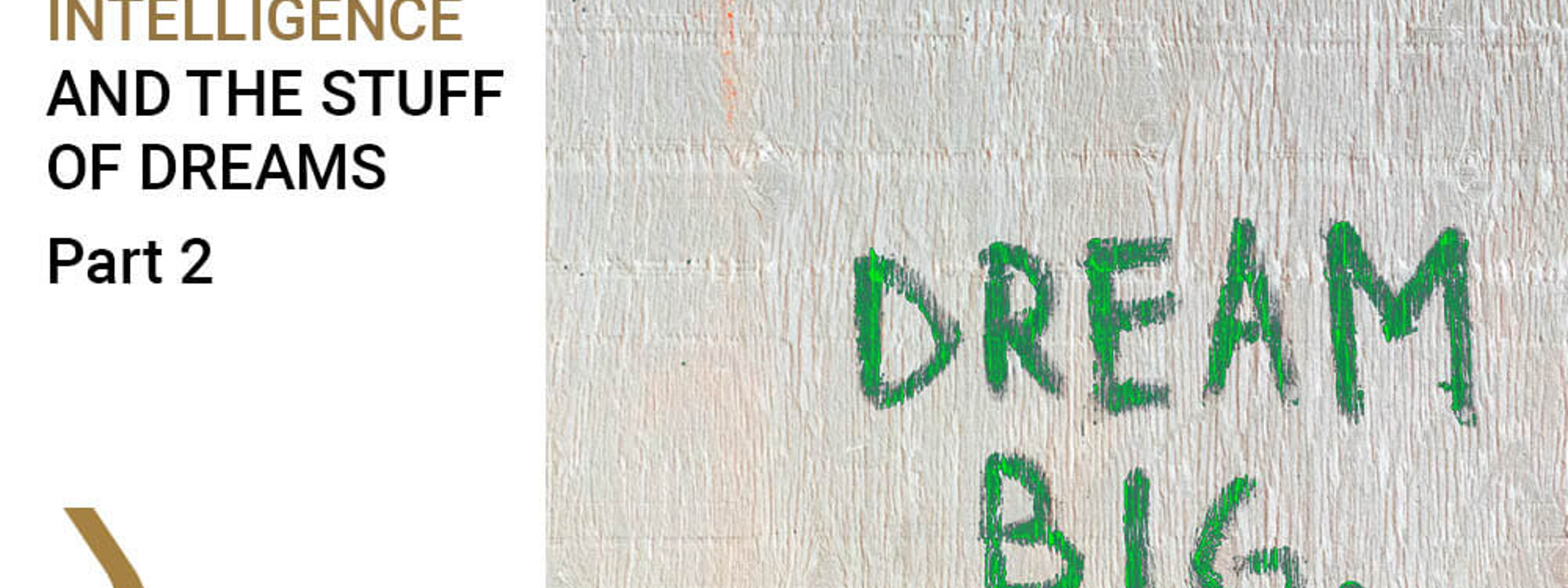 BI And The Stuff Of Dreams Part 2